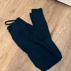 Dark Teal Bombshell Sportswear Leggings with Strappy Detail Small
